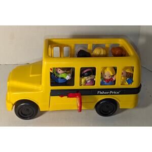 Vintage Fisher Price Chunky Little People School Bus People